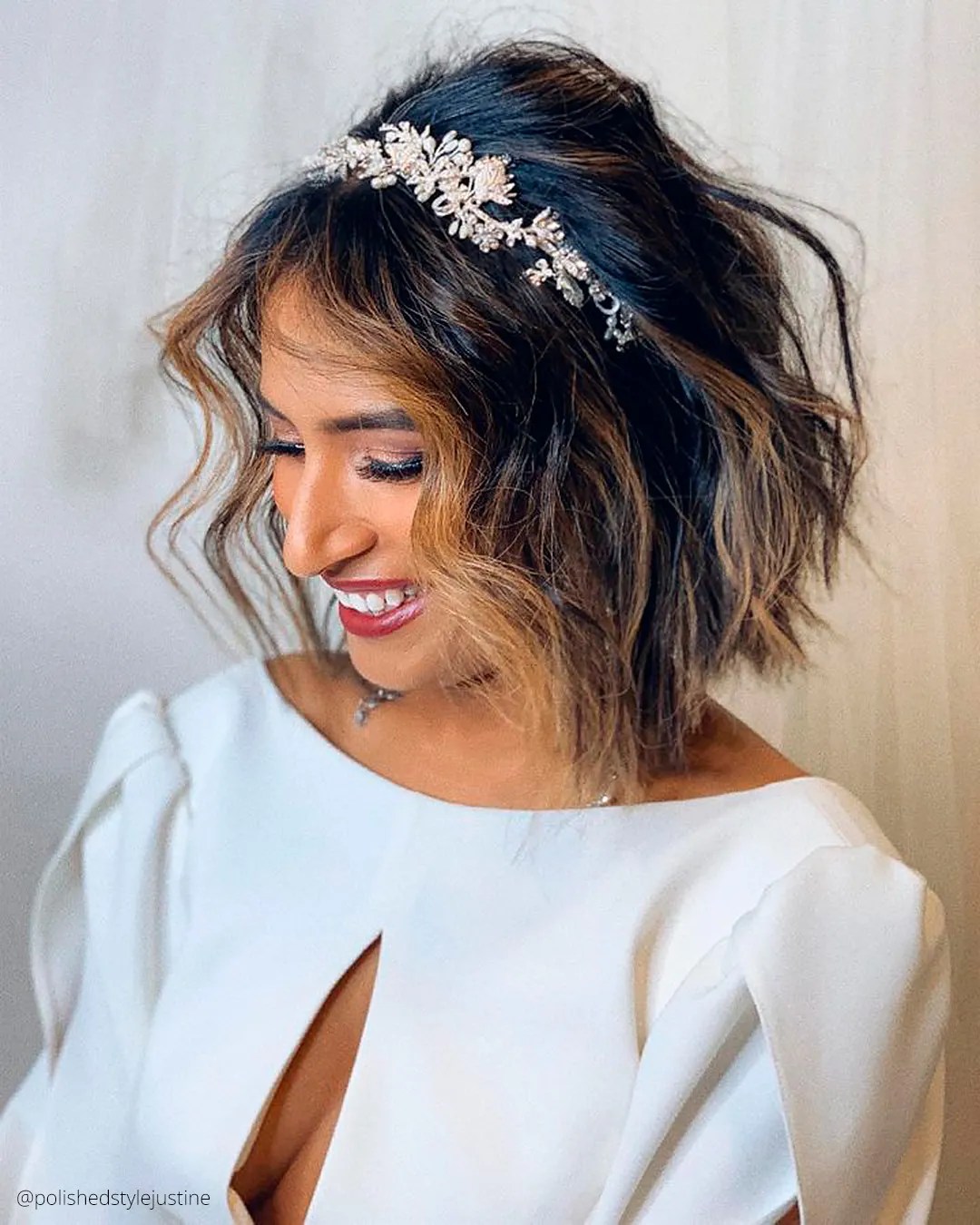 Boho Wedding Hairstyles For Short Hair