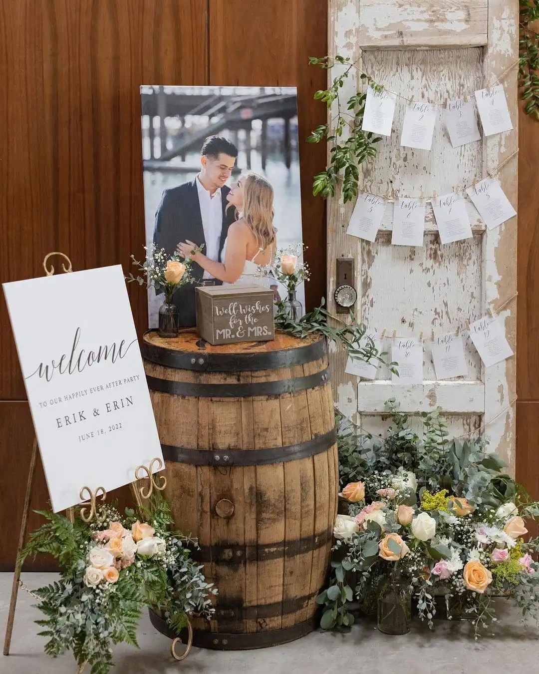 Stunning Barrel-Based Dessert Tables