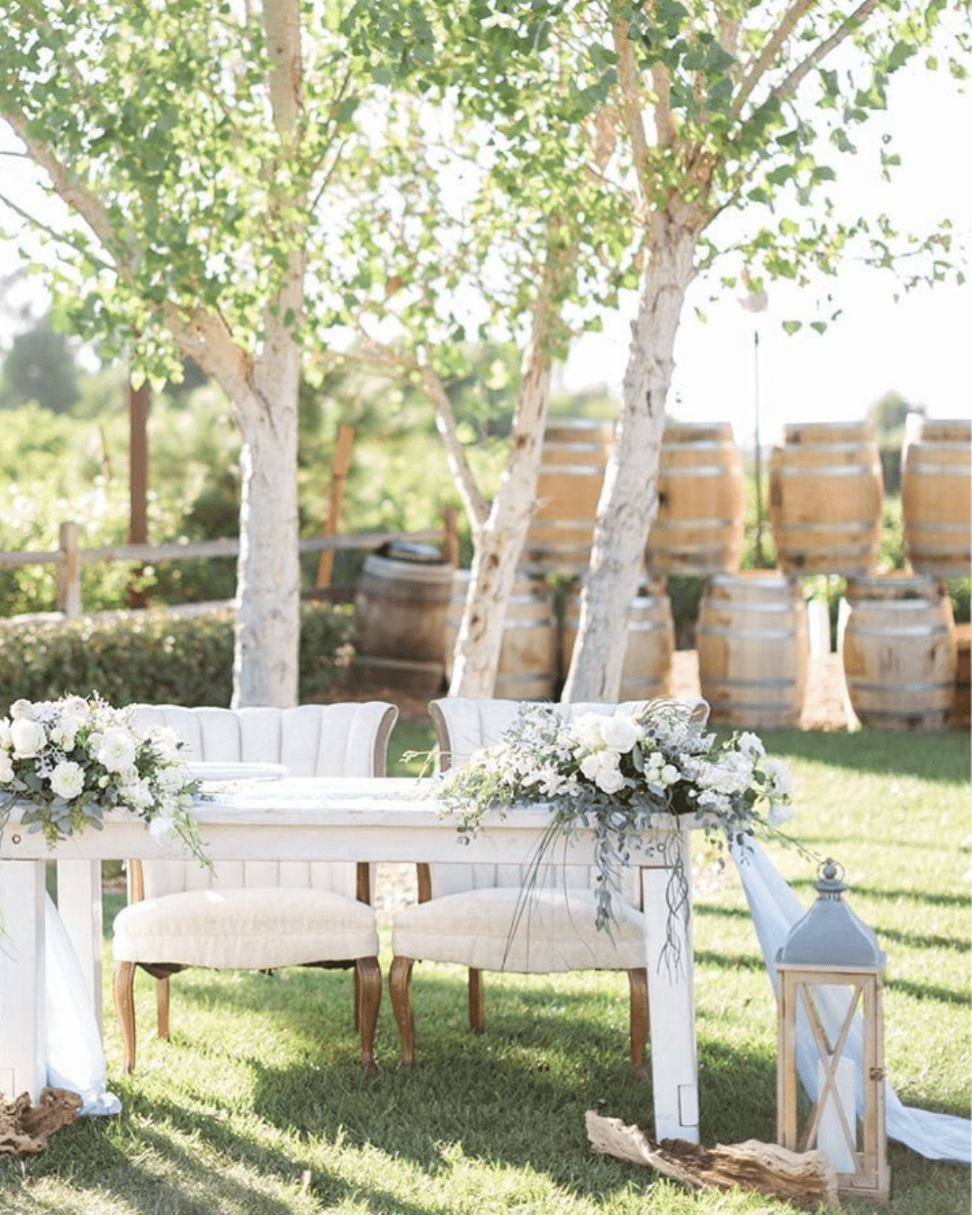 Ideal Backdrop For A Rustic Outdoor Wedding