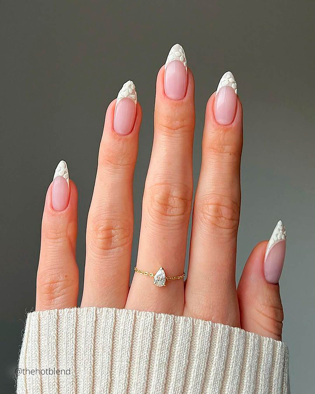 White Winter Nails