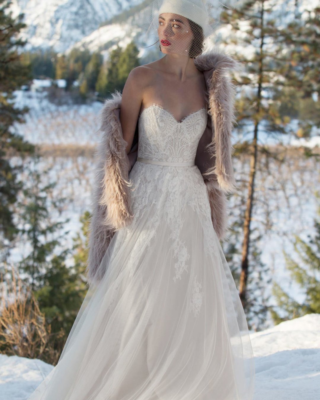 Winter Bridal Gowns With Cozy Coat