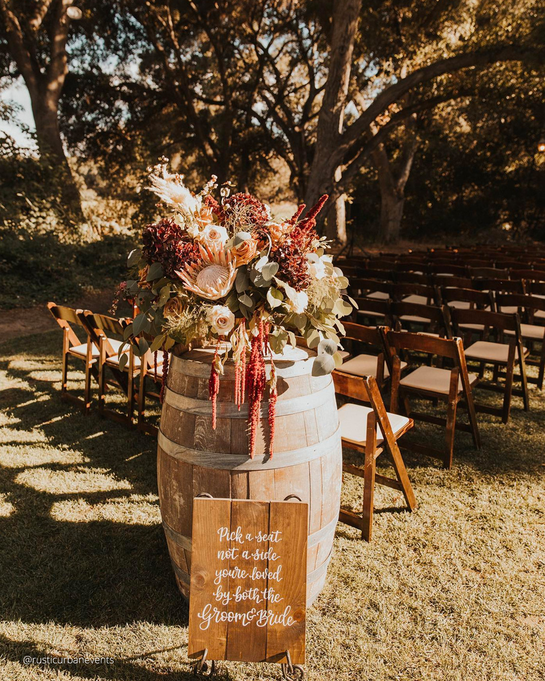 Aisle Fall Wedding Decorations