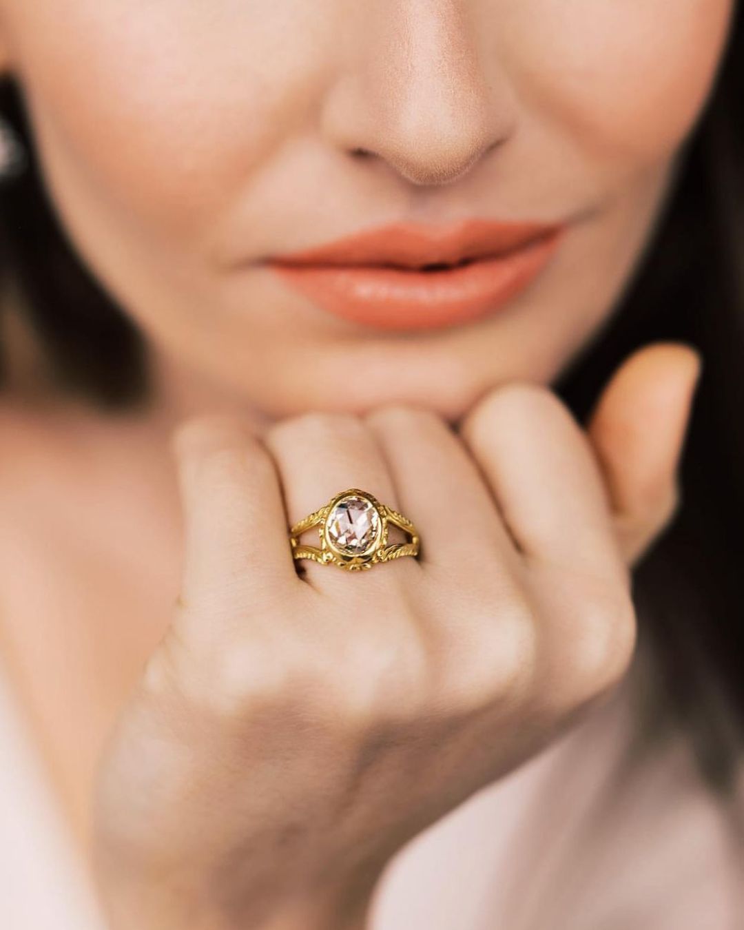 Halo Oval Engagement Rings