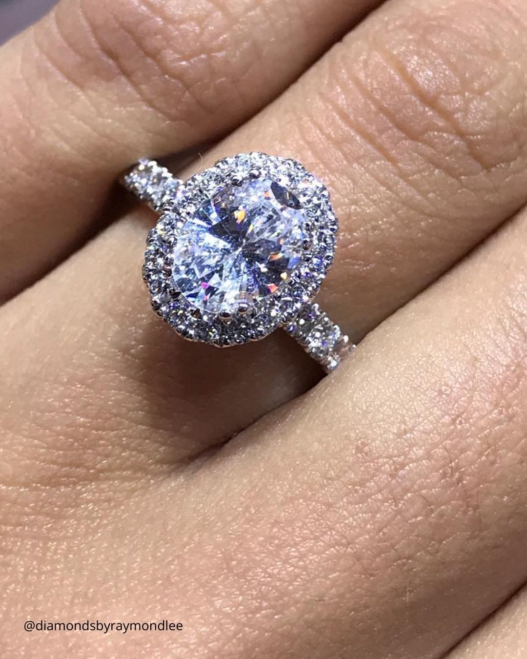 Colored Oval Cut Engagement Rings