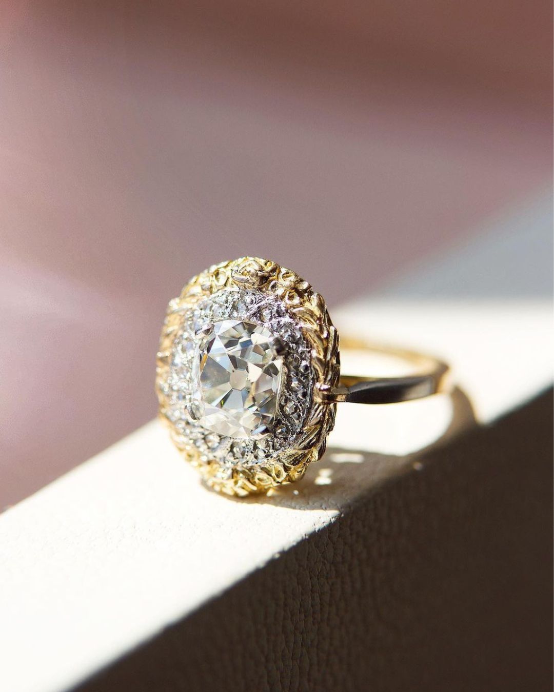 Colored Oval Cut Engagement Rings