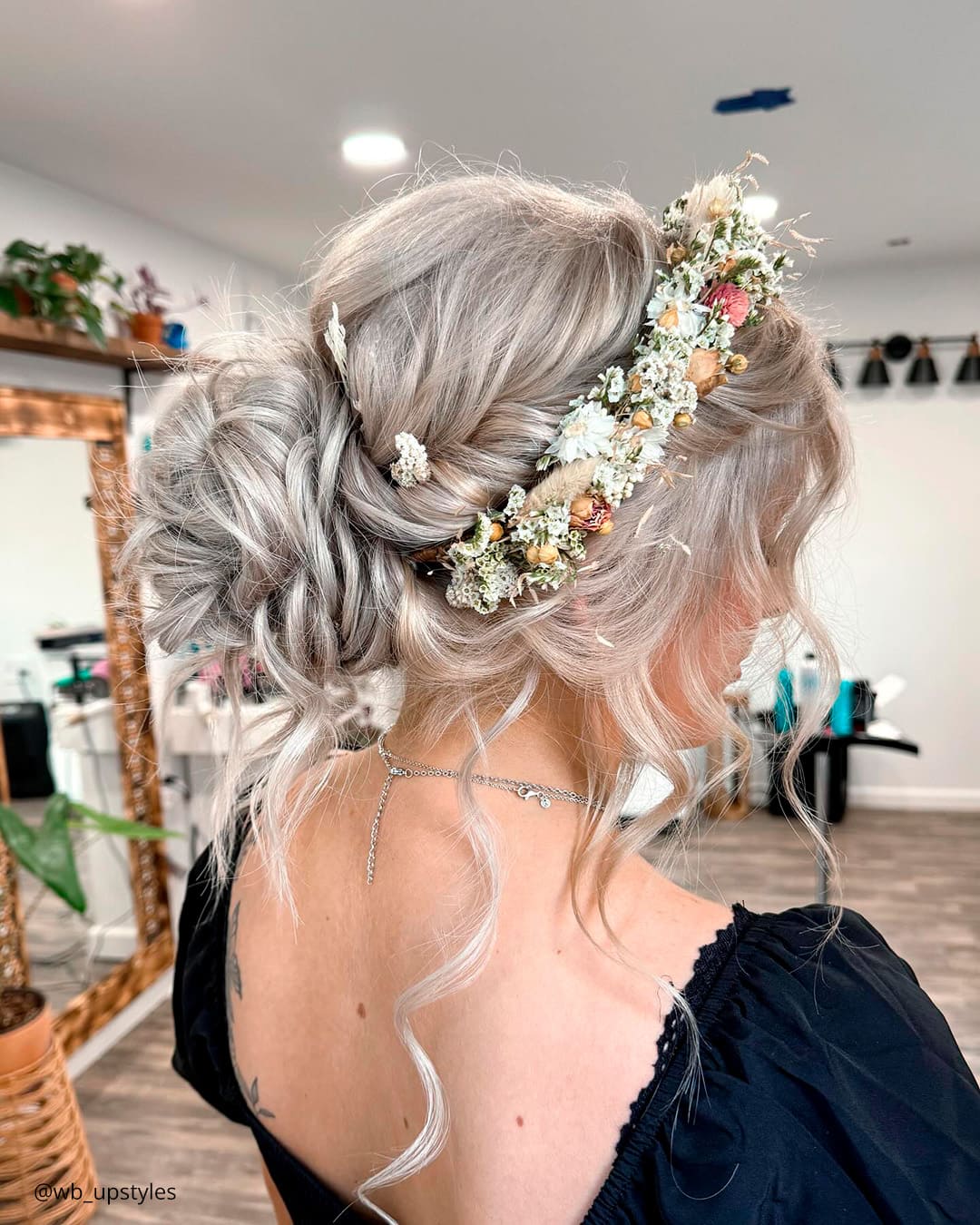 Cascading Braids with Flowers