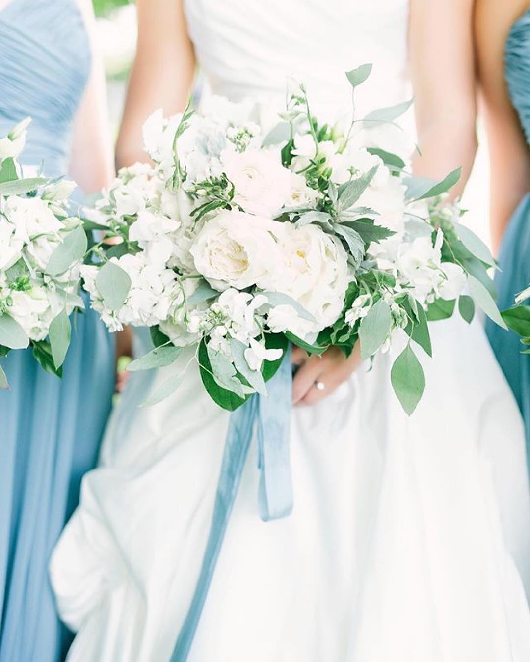 Blue And White Wedding Cakes