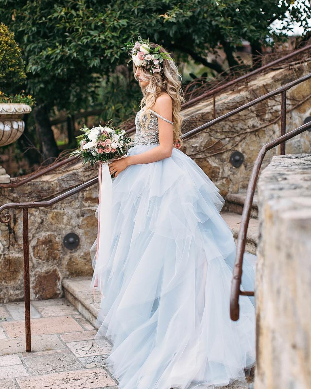 Top Wedding Dresses Blue