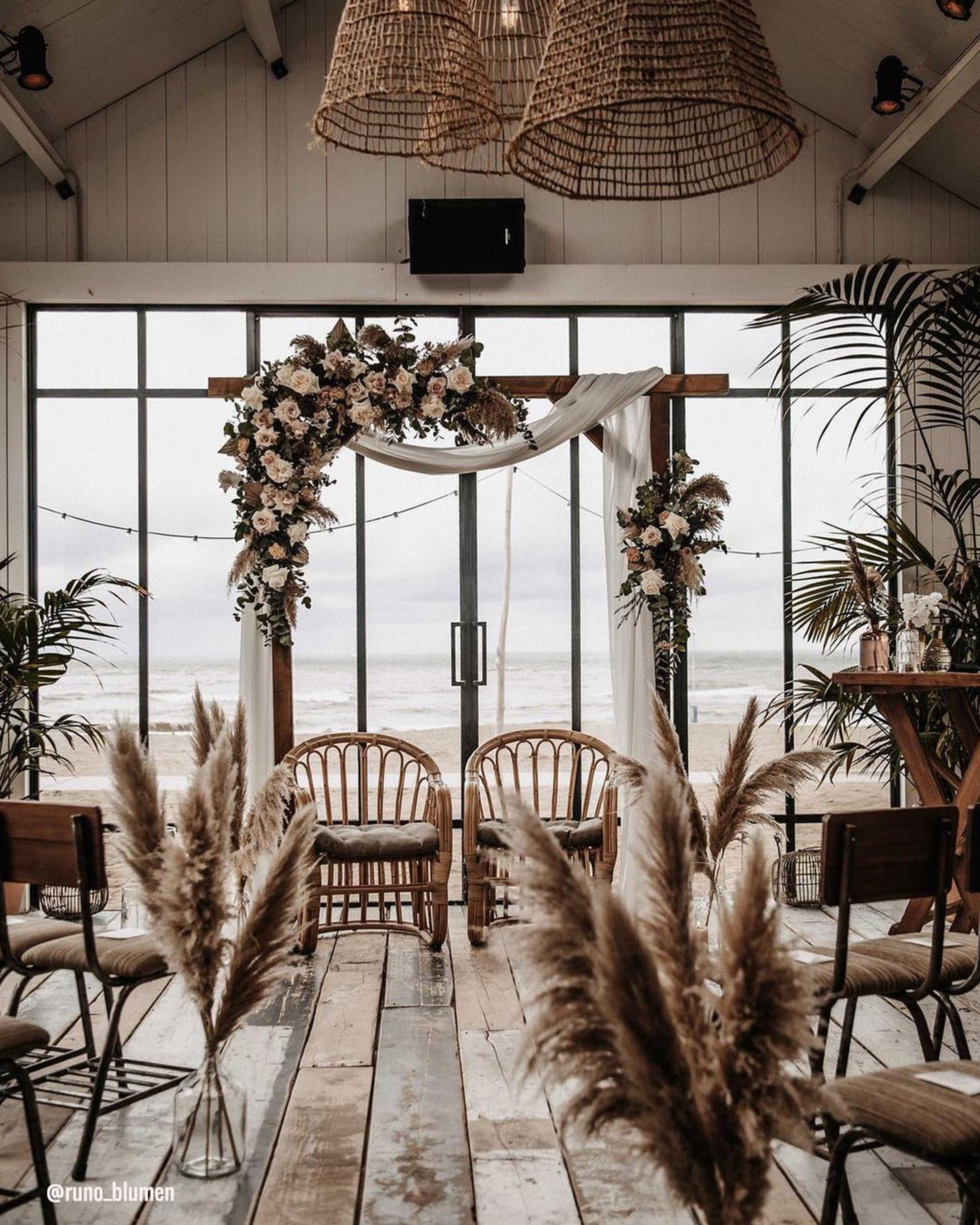 Boho Wedding Arches with Flowers