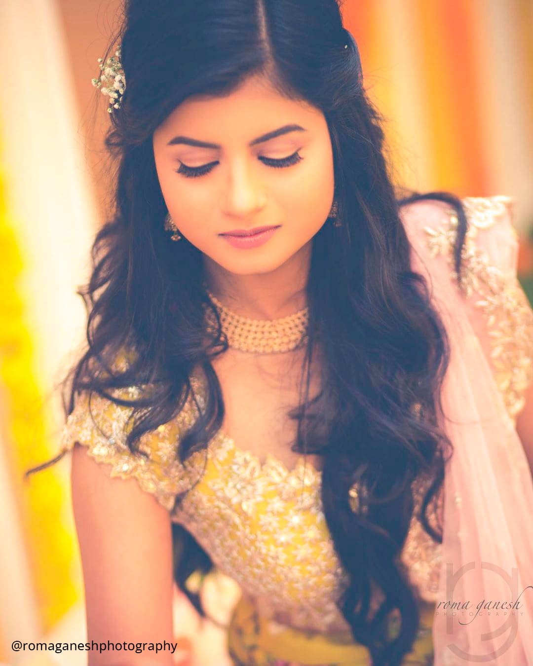 Indian Wedding Half Up Half Down