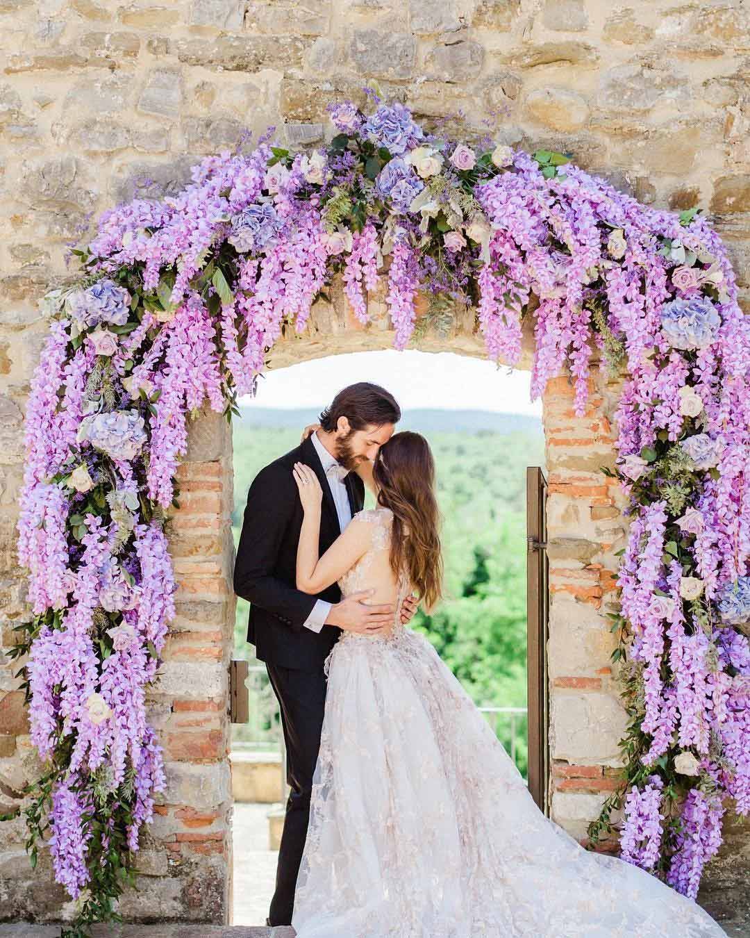 Lilac Wedding Reception Decor