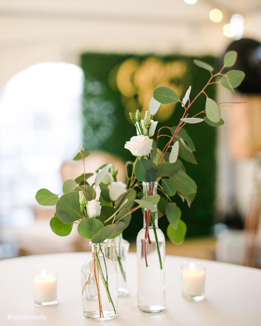 Bottles Rustic Centerpieces