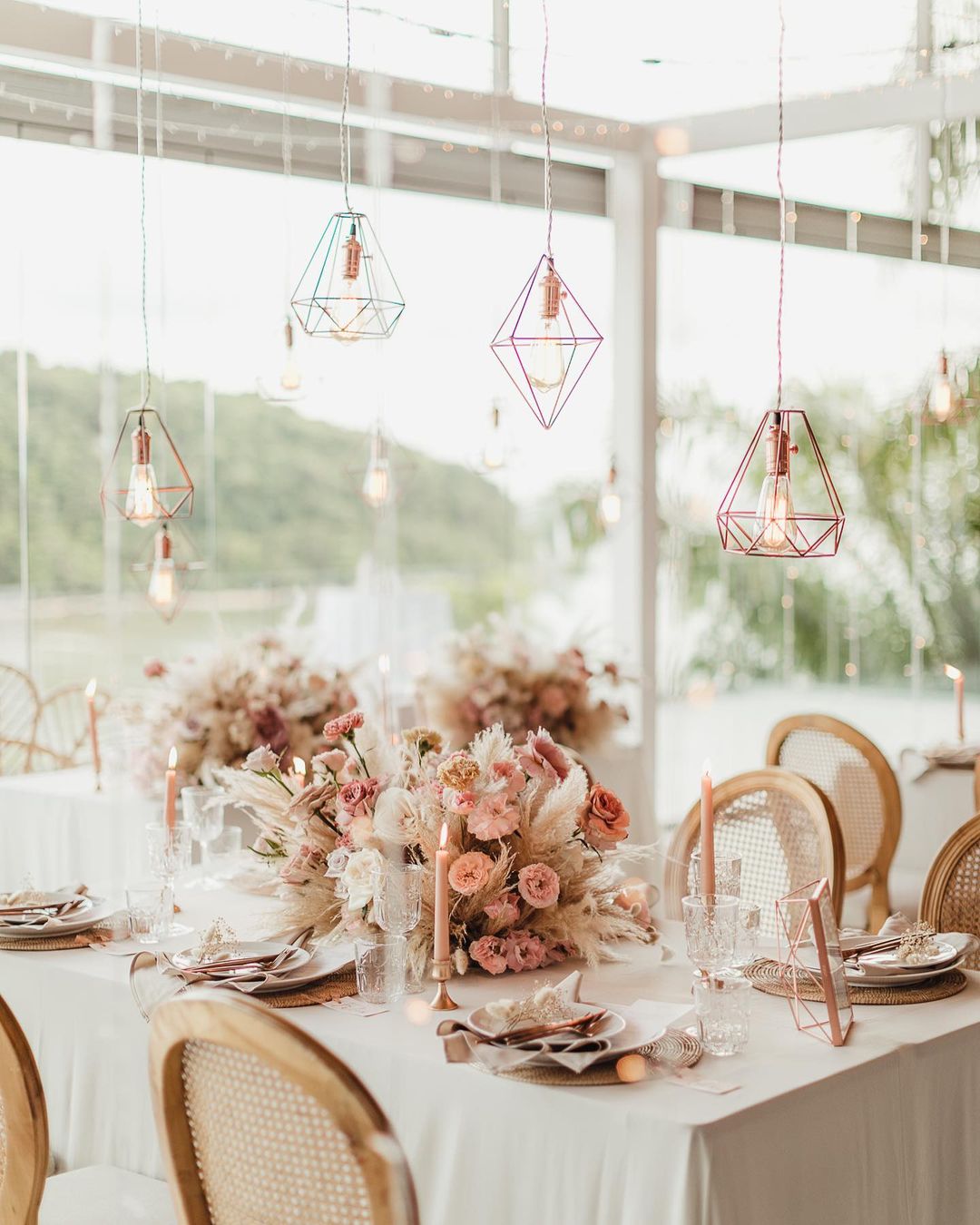 Lilac, Blue, and Rose Wedding Colors