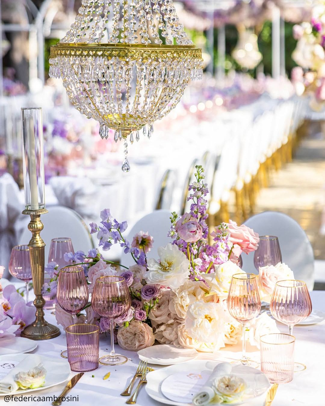 Rose, Lilac, and White Romance