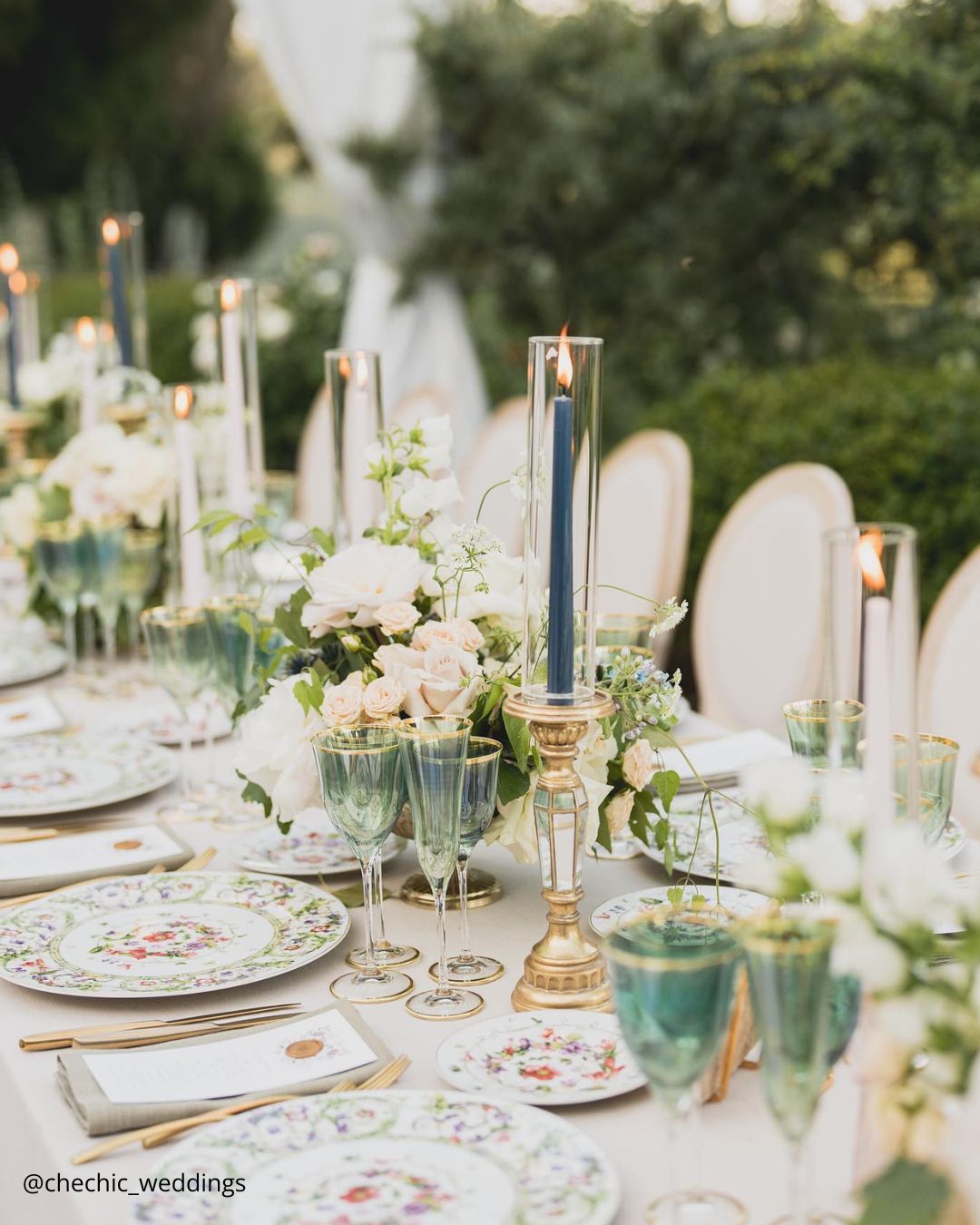 Wedding Candles Ideas with Greenery