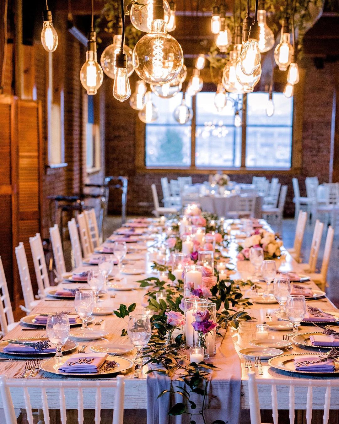Wedding Candles Ideas with Greenery