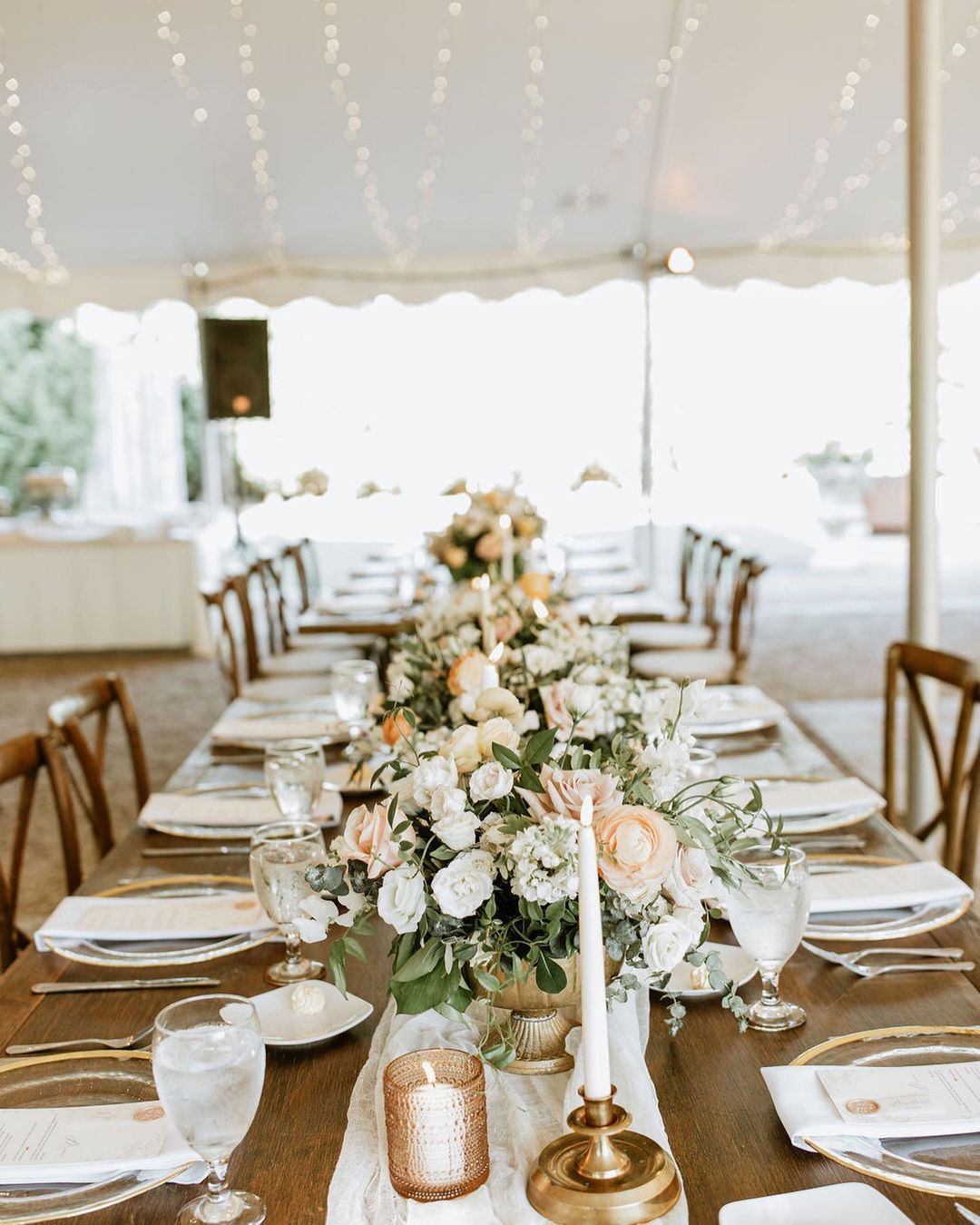 Wedding Candles Ideas with Greenery
