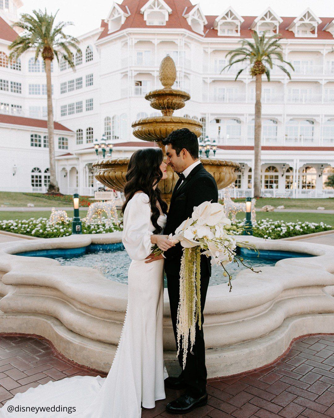 Wedding Cascade Bouquets with Orchids