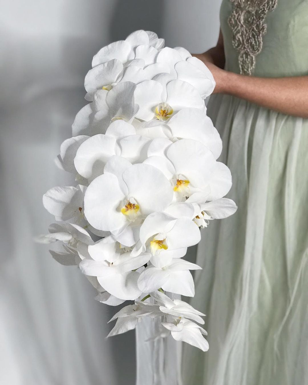 Cascading Wedding Flower Bouquets with Greenery