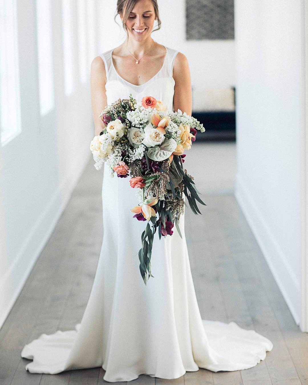 Unique Cascading Wedding Bouquets