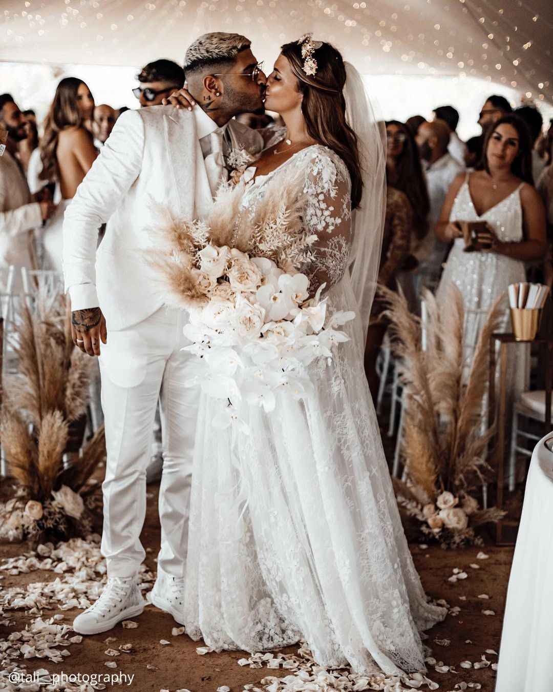 Unique Cascading Wedding Bouquets