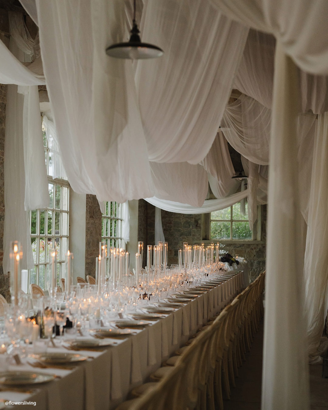 Modern All-White Wedding Decor