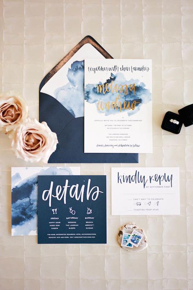 Blue Wedding Stationery