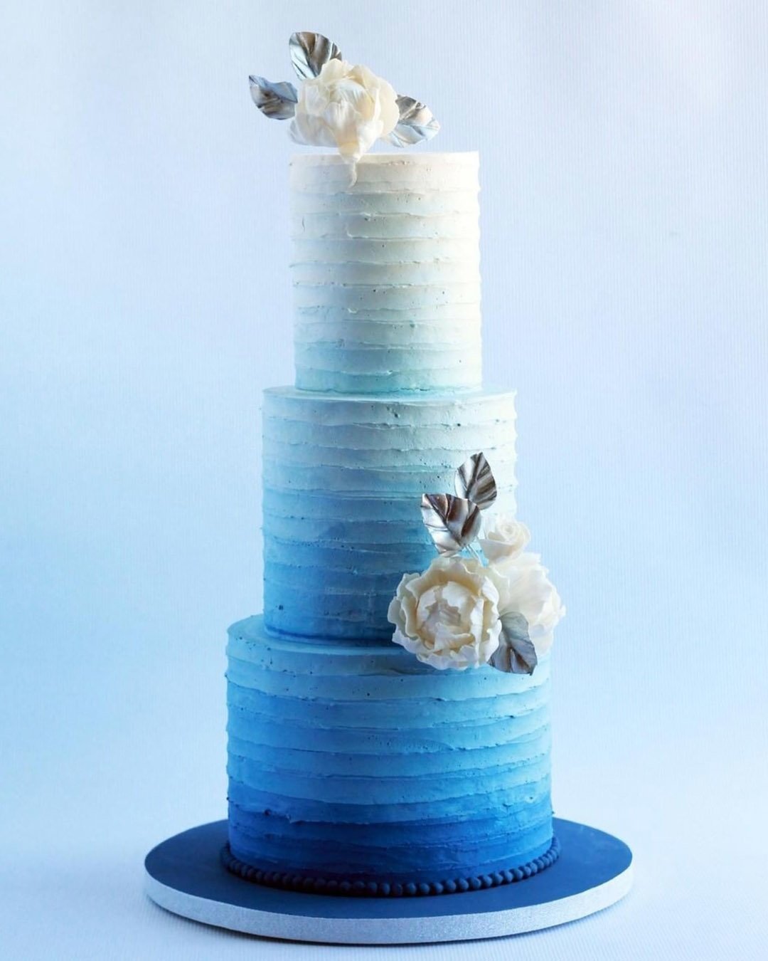 Blue-Themed Bridal Bouquets