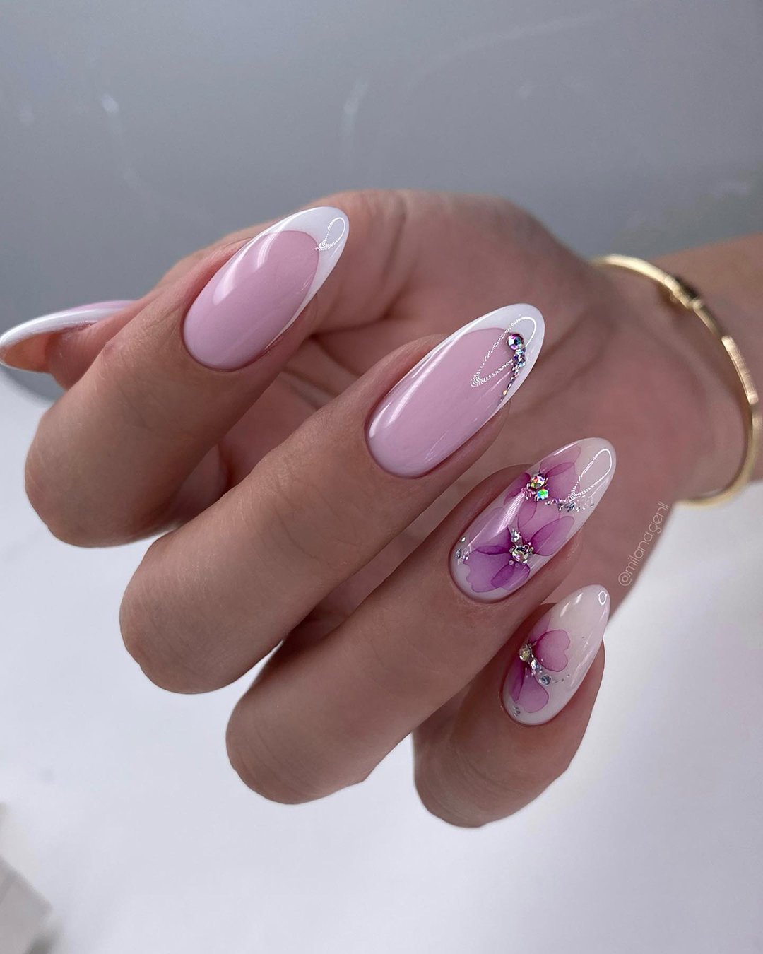 Pink and White Nail Designs