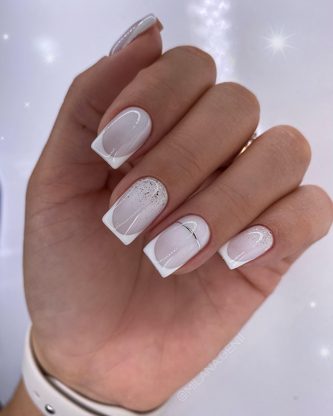 White and Pink Toe Nails