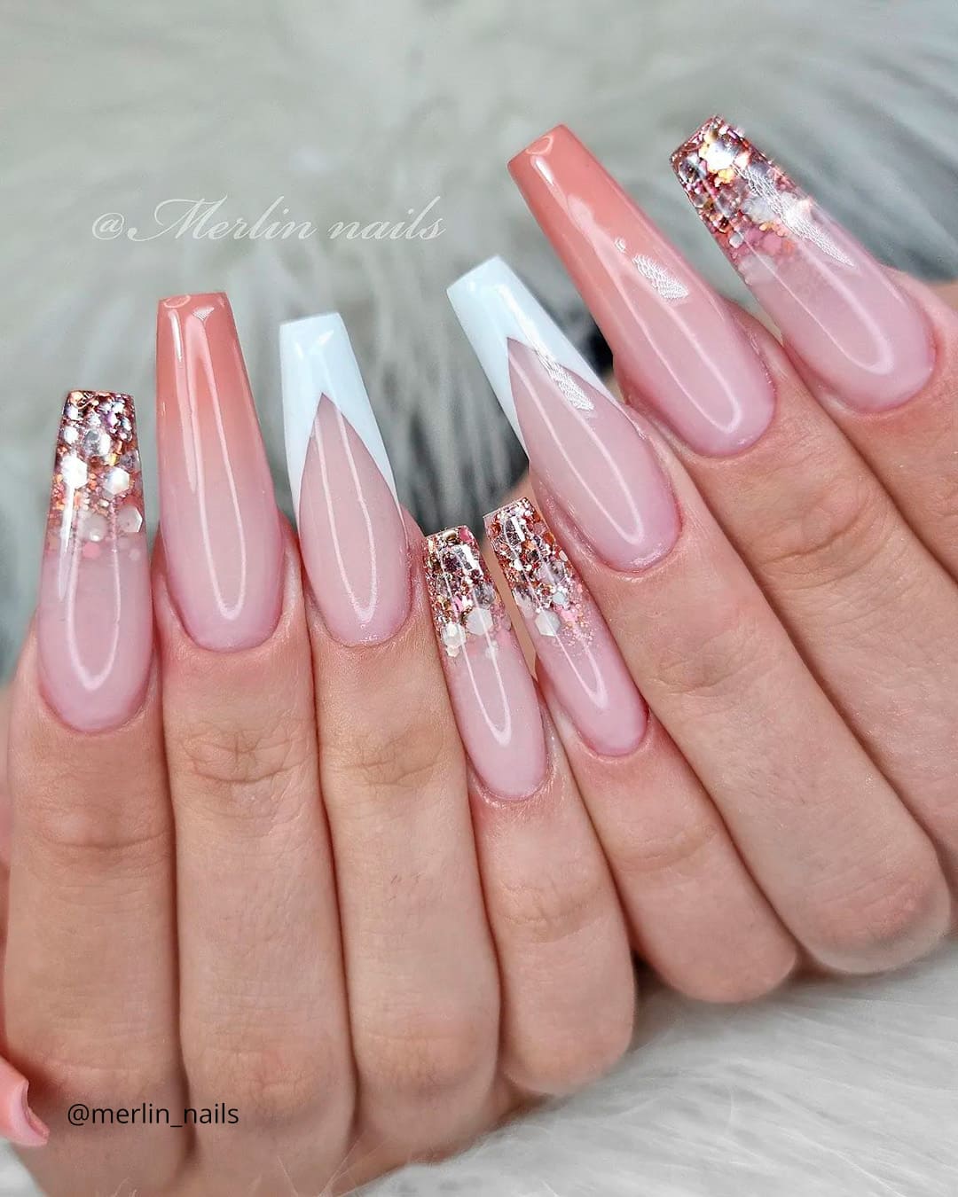 Acrylic Wedding Nails