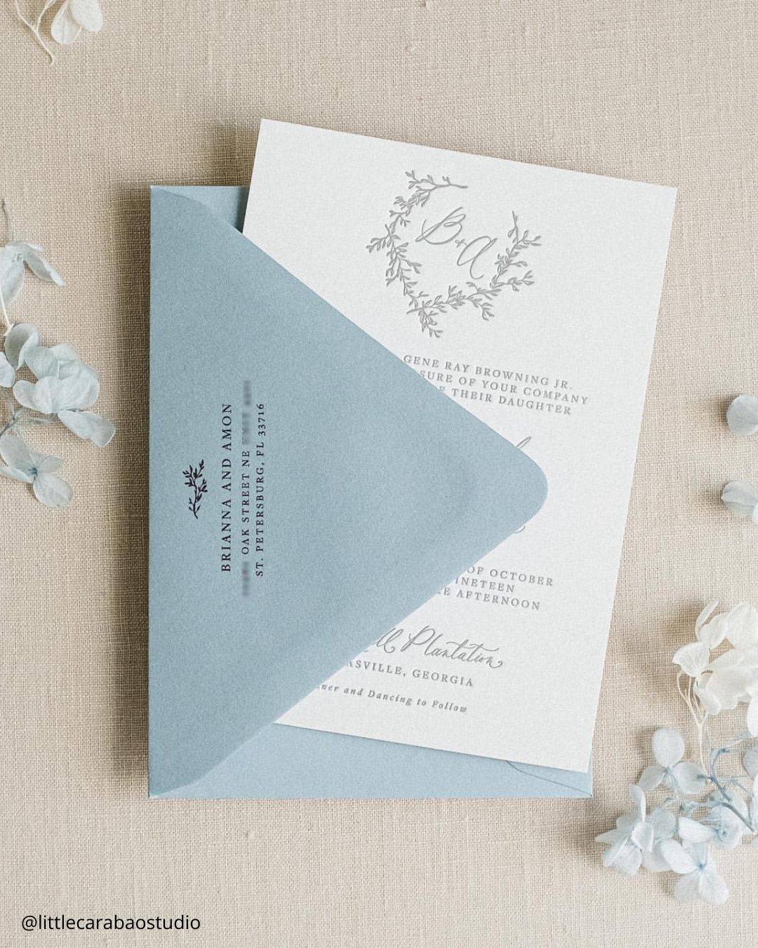 Rustic Winter Wedding Invitations