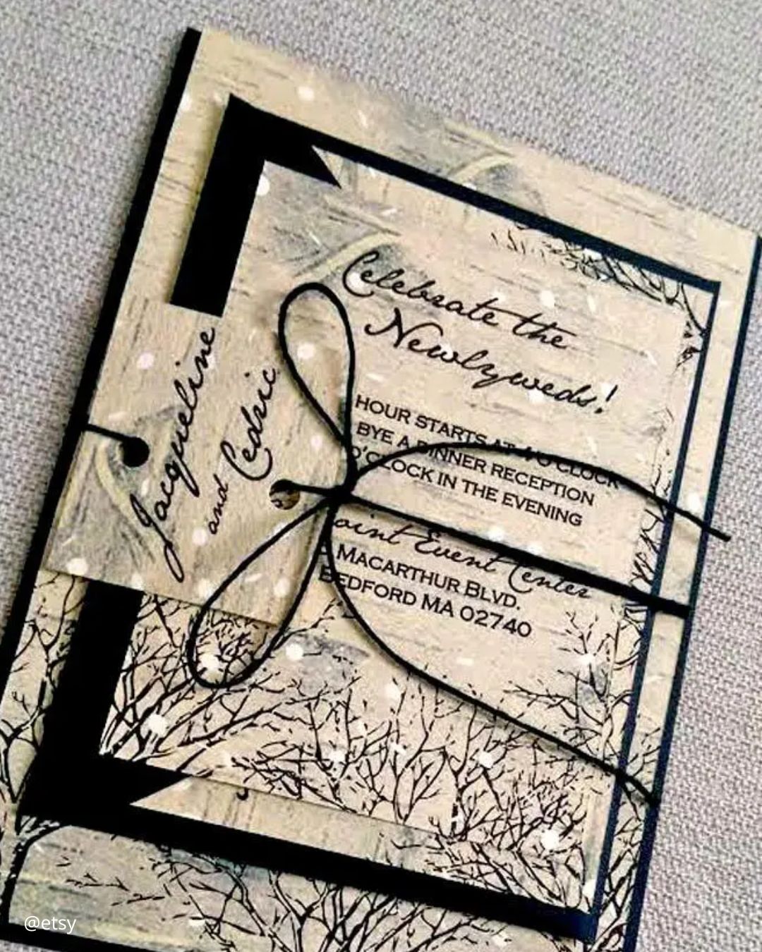 Rustic Winter Wedding Invitations