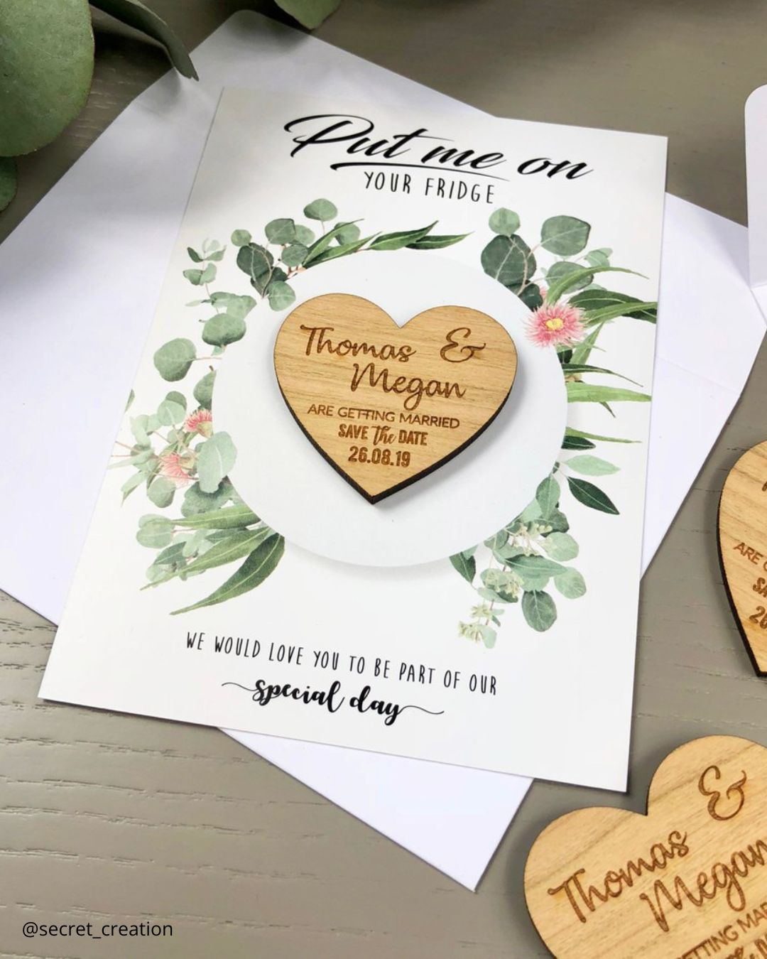 Unique DIY wedding invites