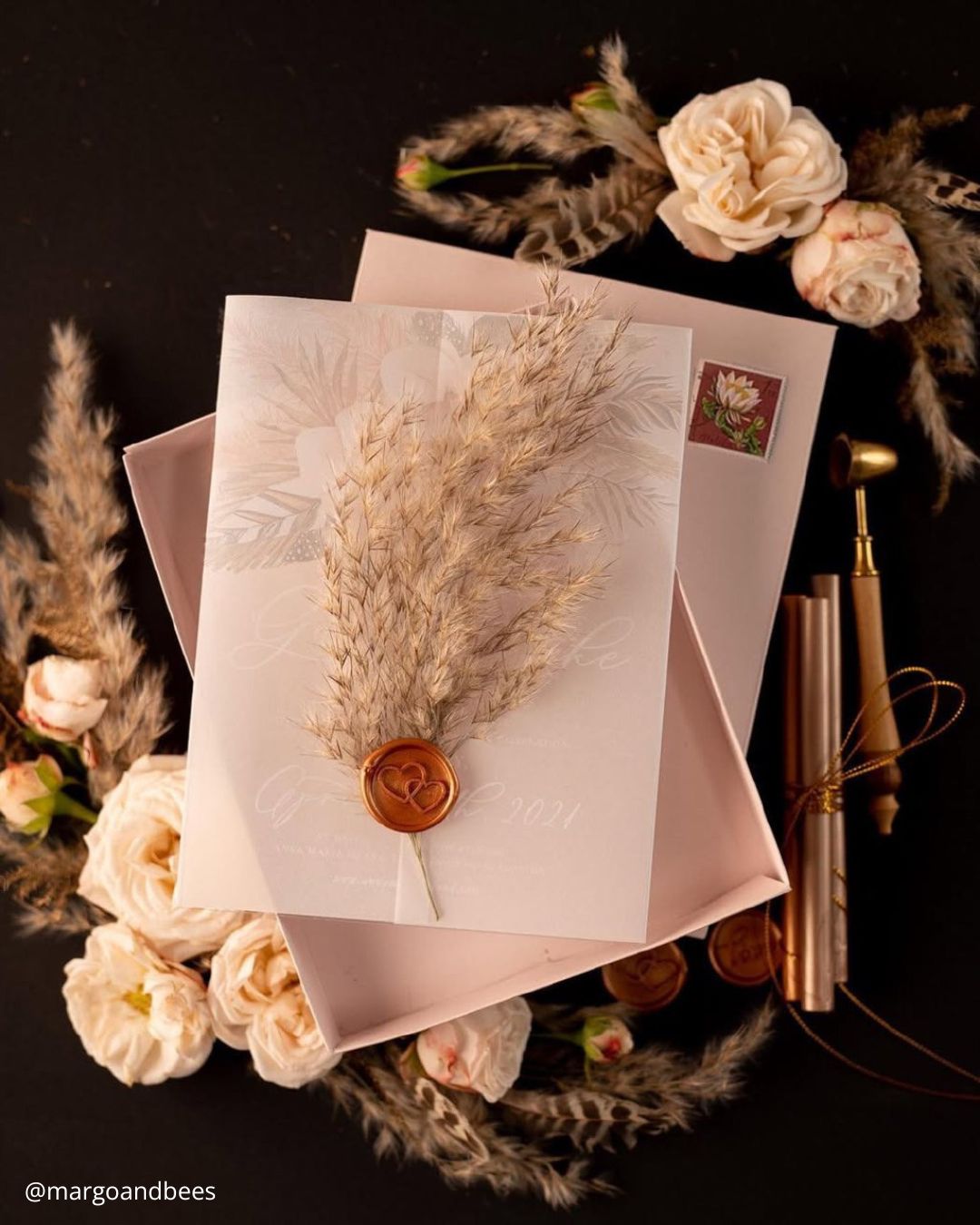 DIY rustic wedding invitations