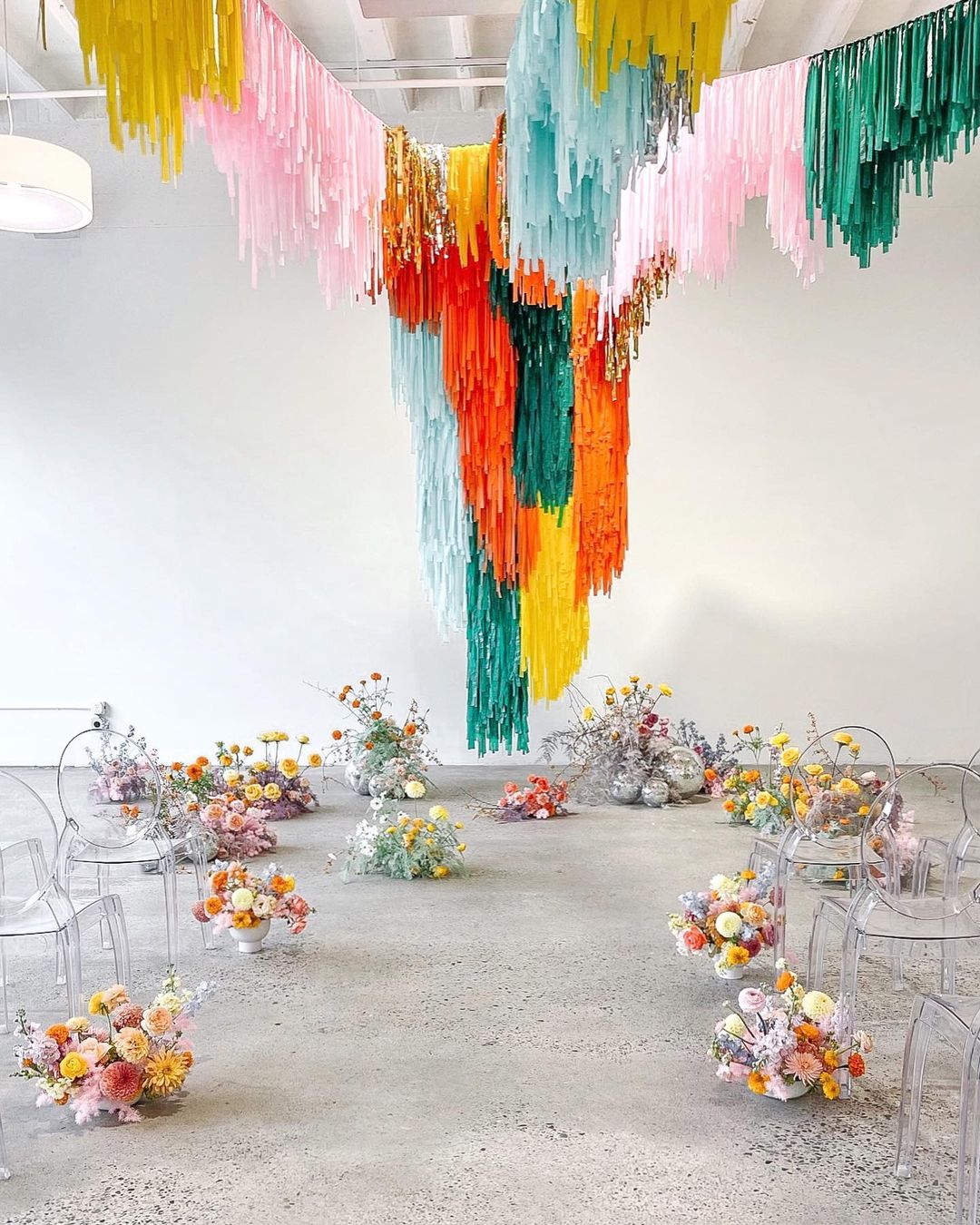 whimsical wedding wedding aisle