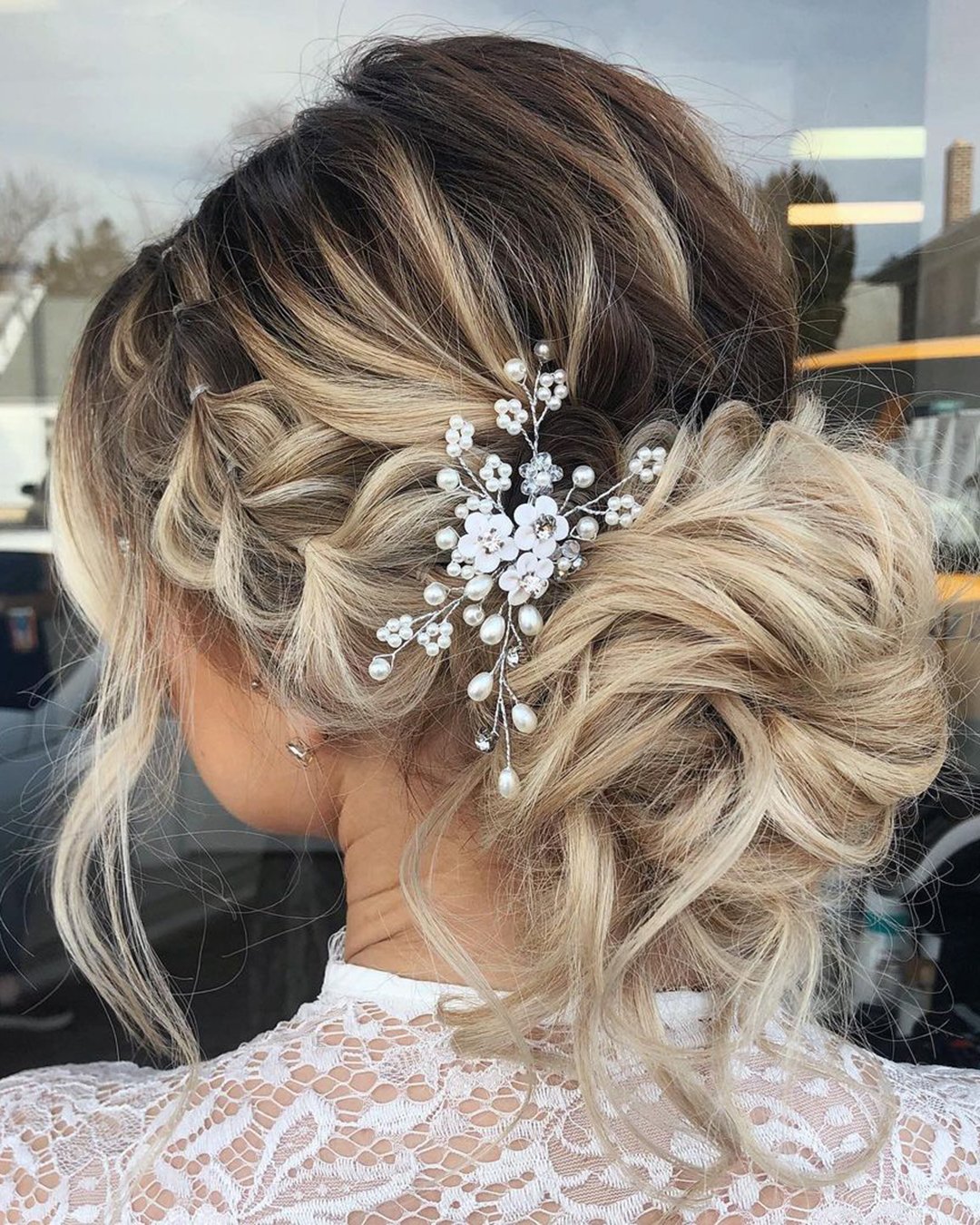 Boho Wedding Hair With Flowers