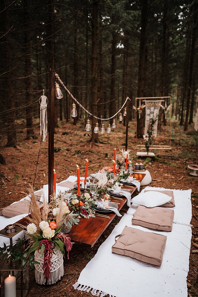 Lovely Boho Chic Dessert Table
