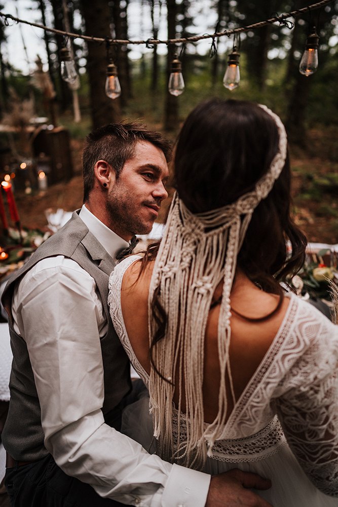 Wedding Reception In Forest