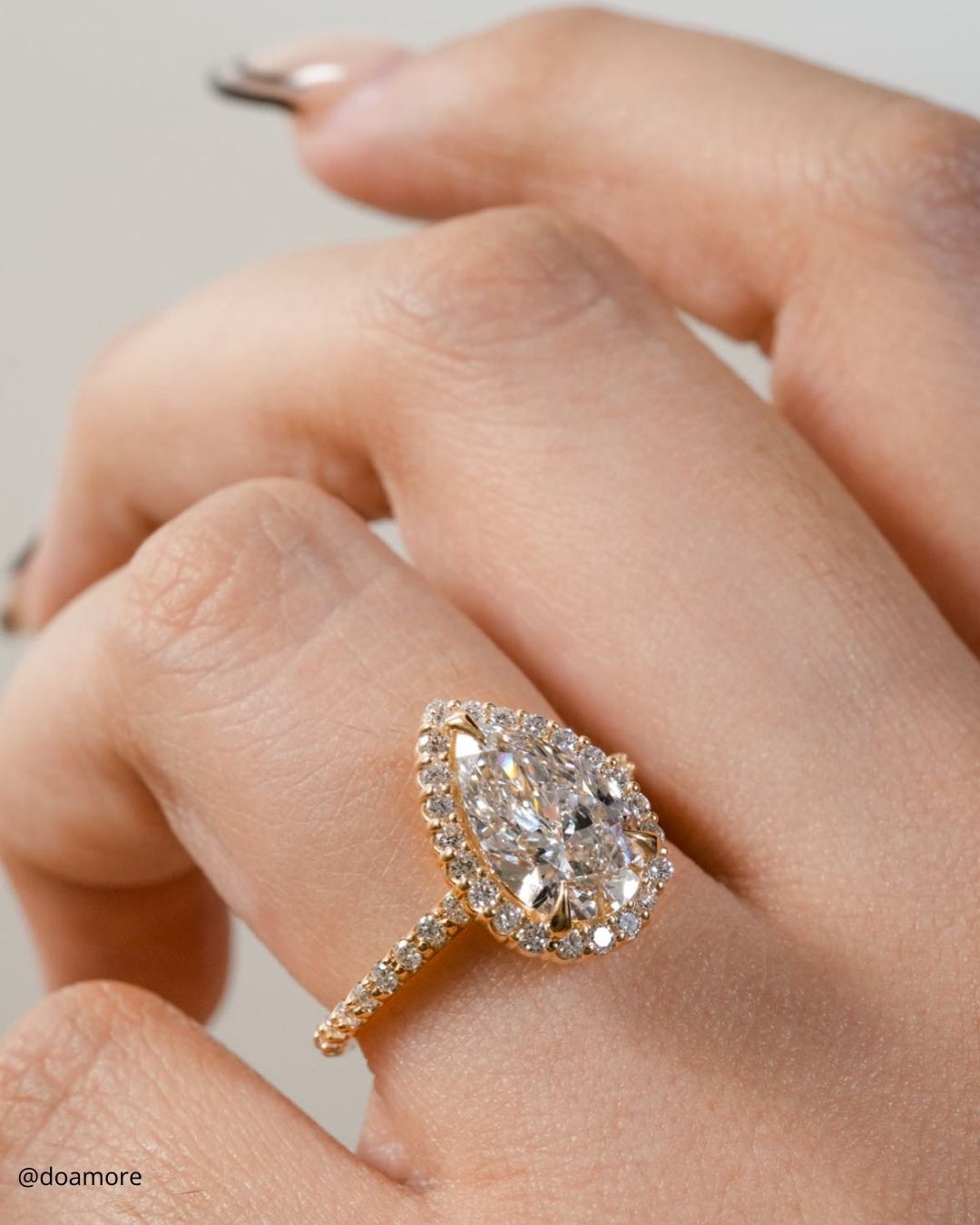 Pave Band Engagement Rings