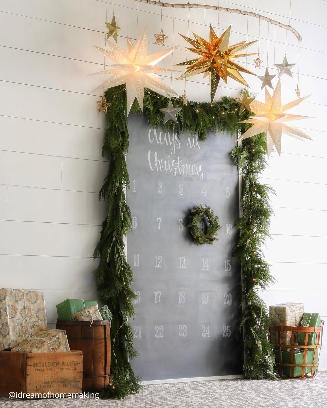 Christmas-Themed Wedding Ceremony Decor