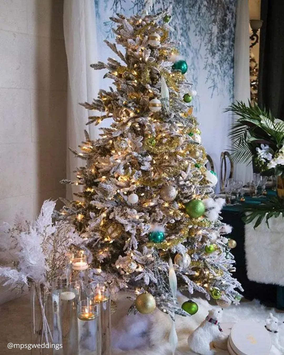 Christmas Tree Wedding Decor