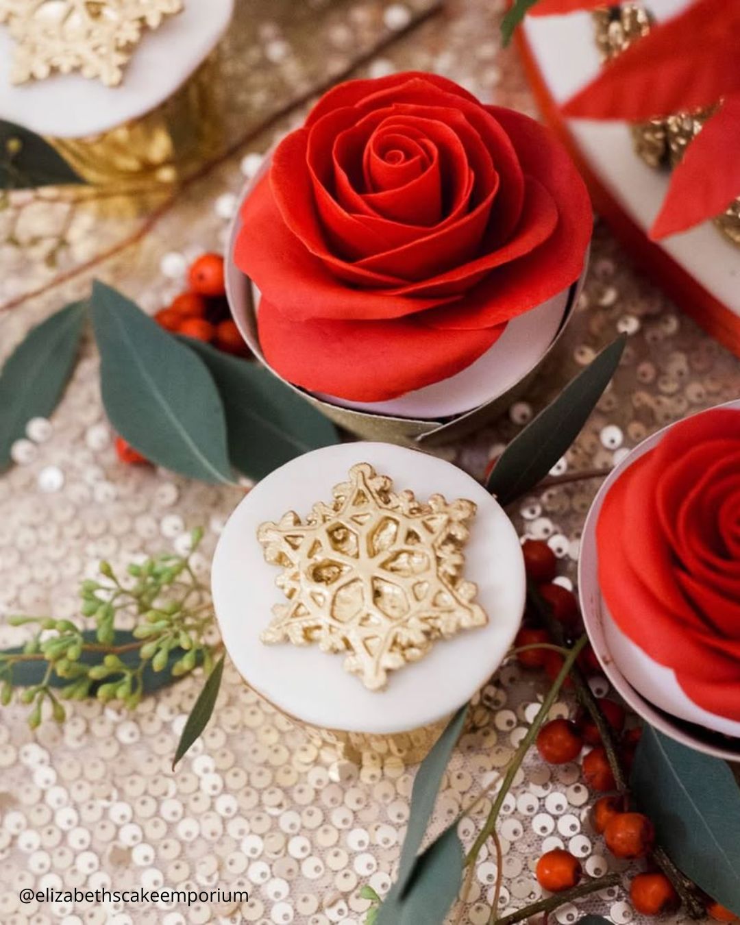 Christmas-Themed Wedding Desserts