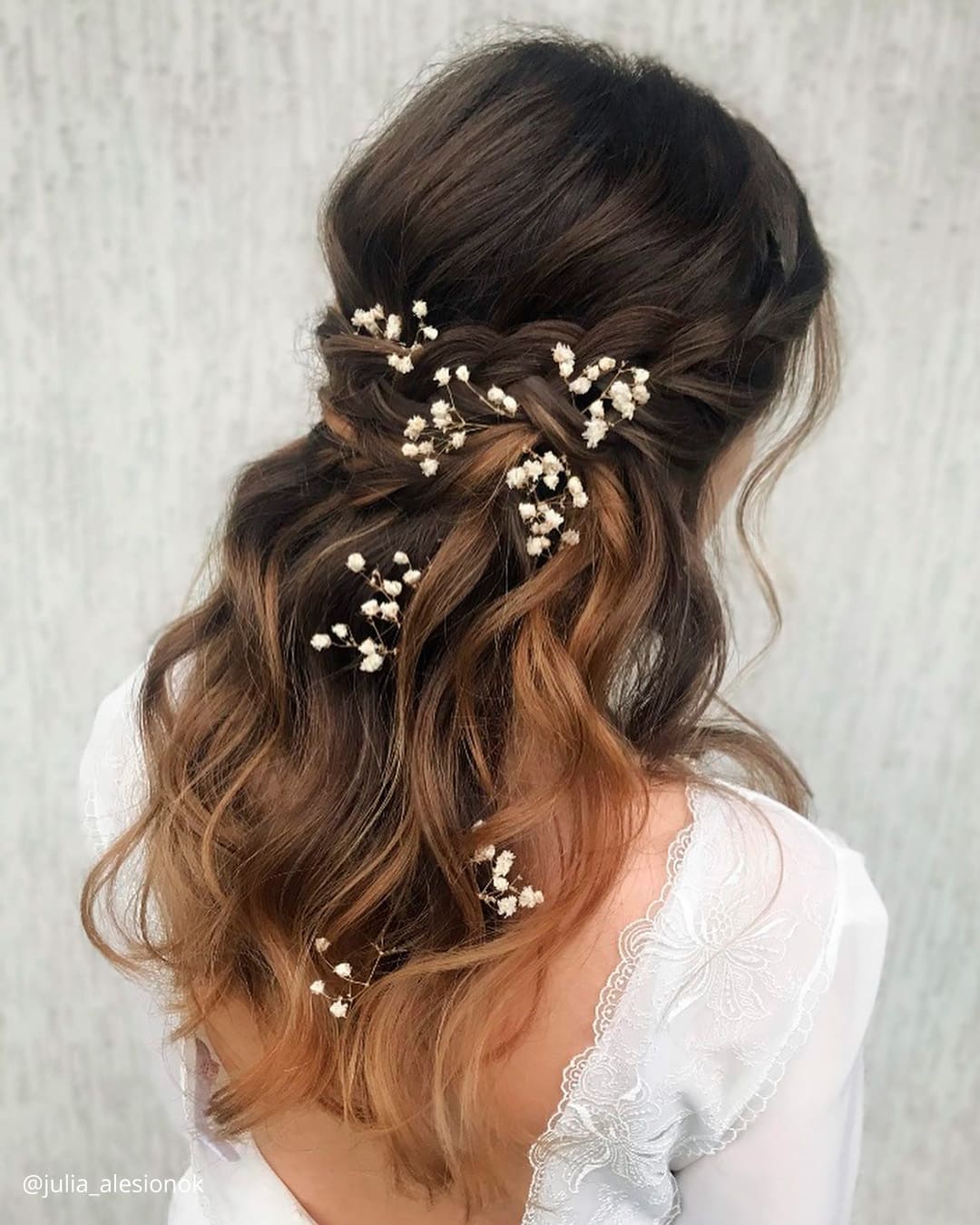 Wedding Bun Hairstyles With Flowers