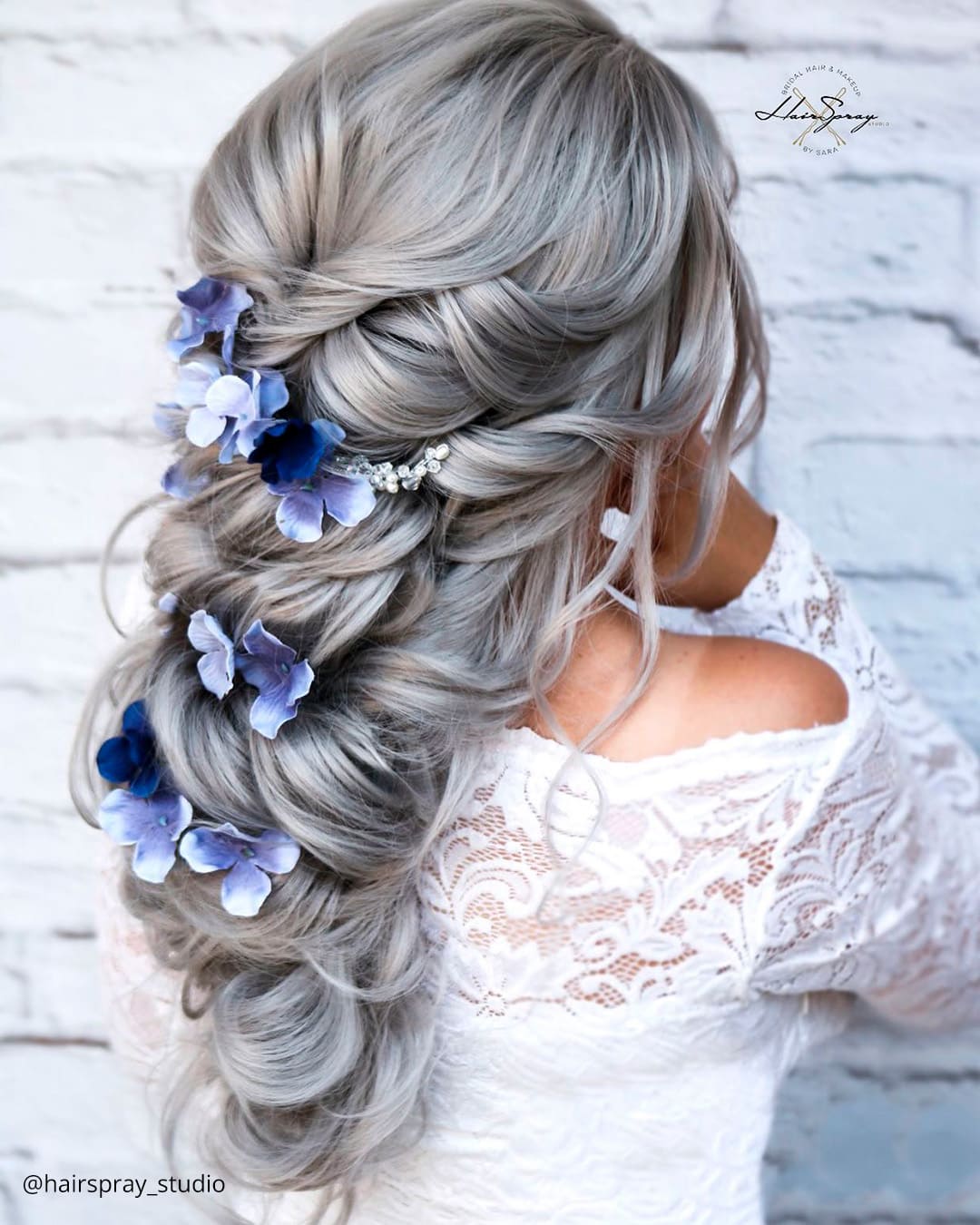 Simple Wedding Hairstyles With Flowers
