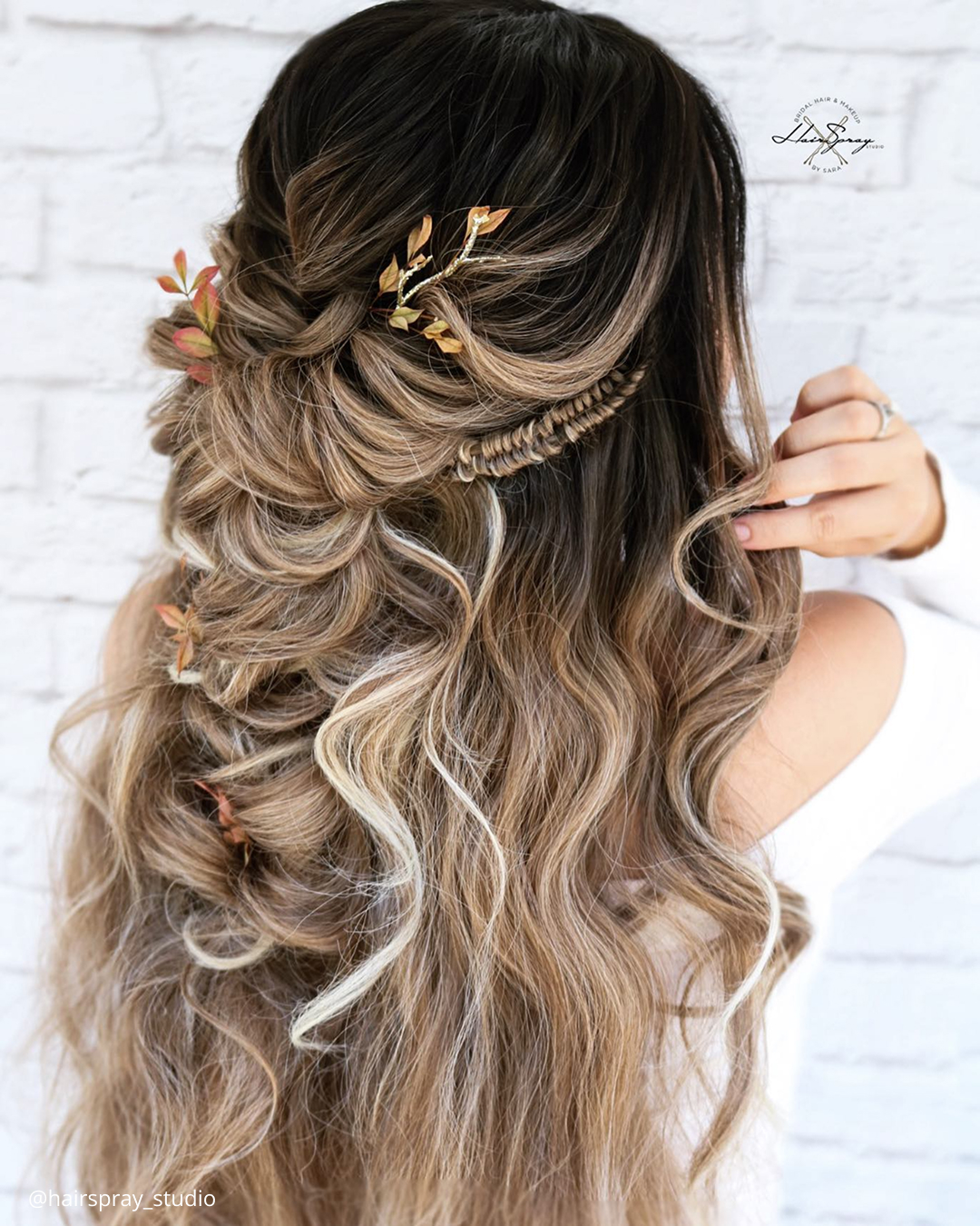 Fall Wedding Hairstyles Down