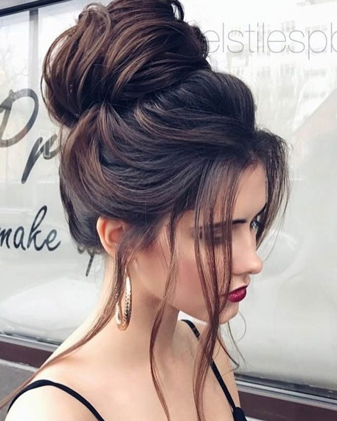 High Bun Wedding Hair