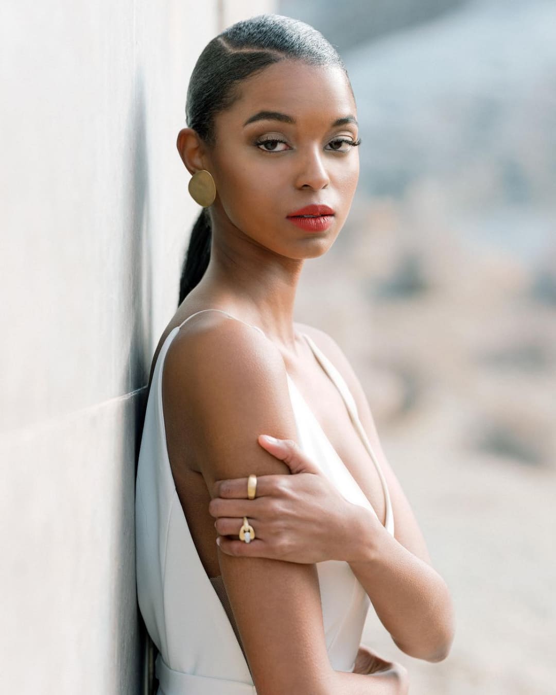Swept Back Hairstyles For Glam Brides