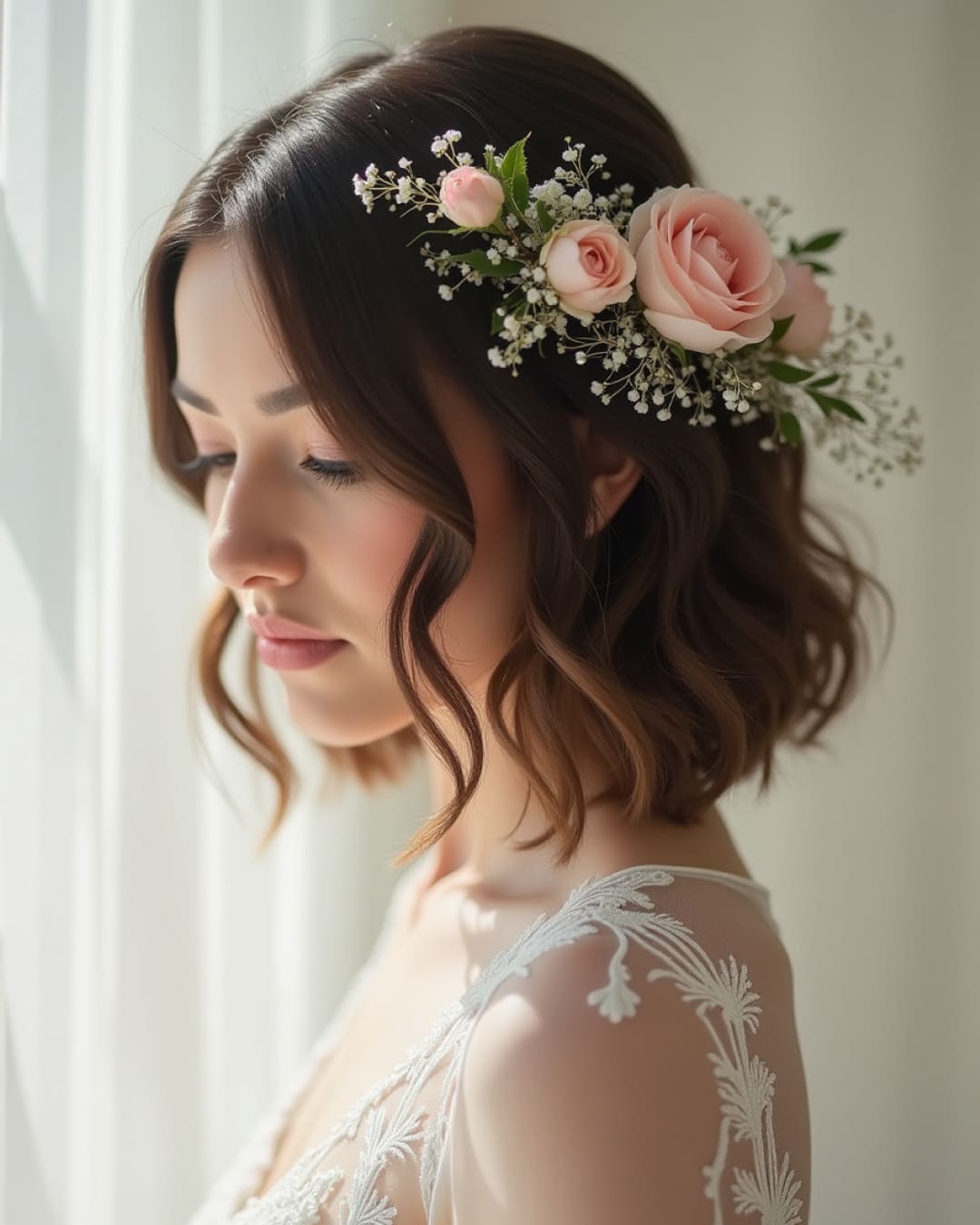 Short Down Wedding Hairstyles