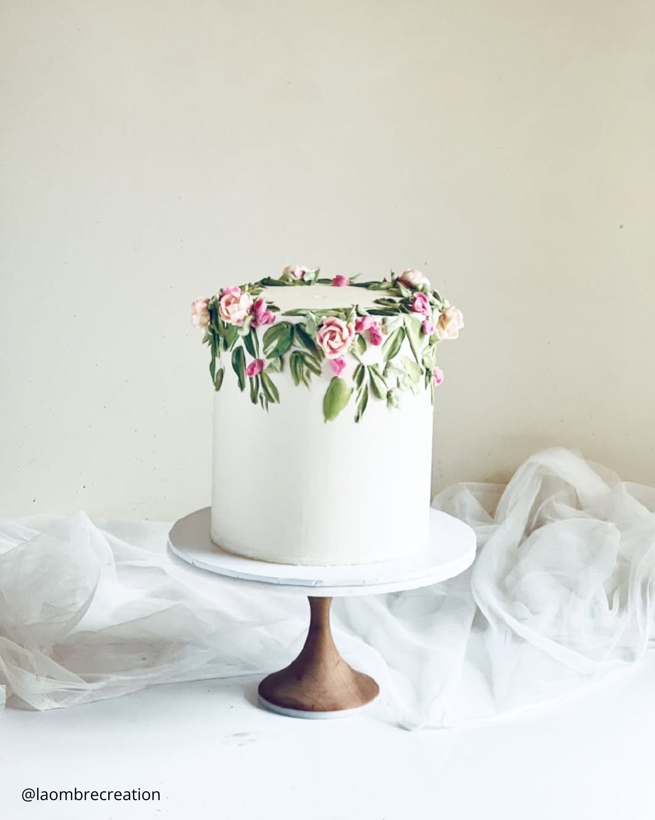 2 Tier Summer Wedding Cake